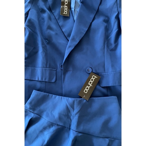 Co-ord Blue Skirt & Blazer Set NWT - Picture 4 of 11